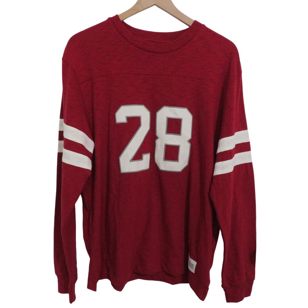 GAP X Disney Medium Red White Jersey Long Sleeve Shirt